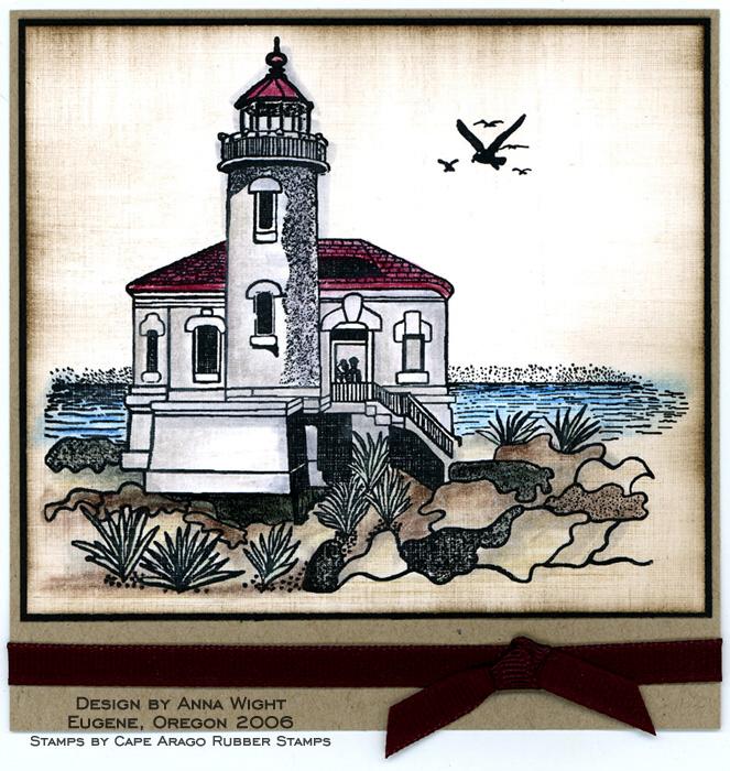 Lighthouse Card by Anna Wight