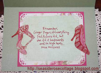 Shoes card by Seaside Rose