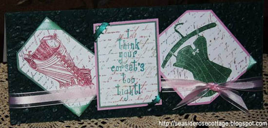 Corset card by Seaside Rose