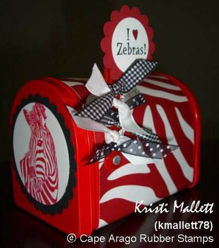 Zebra mailbox - Kristi Mallett - March 2009